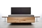 Preview: orig. BOXSPRING l Modernes Design Bett 140x200 aus Massivholz